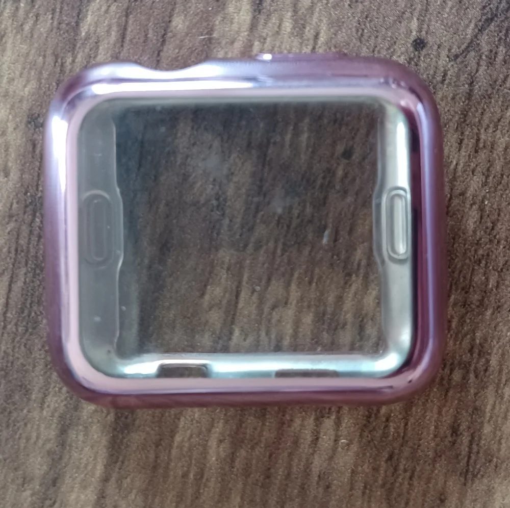 Apple watch case metallic pink